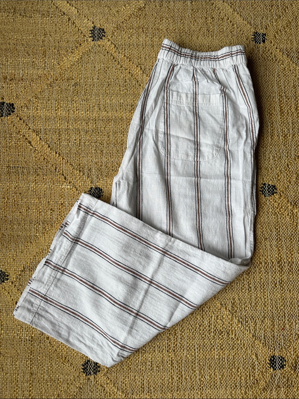 Lou & Grey Wide-Leg Striped Pants
